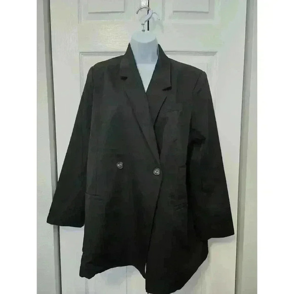 Steve Madden Stella Blazer NWT Sz Med Black - Picture 2 of 3